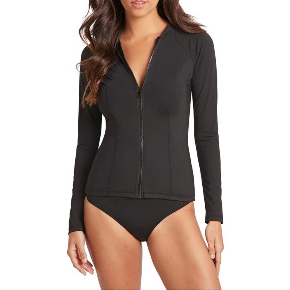 Sea Level Long Sleeve Rashguard Swimsuit Suntop NWT